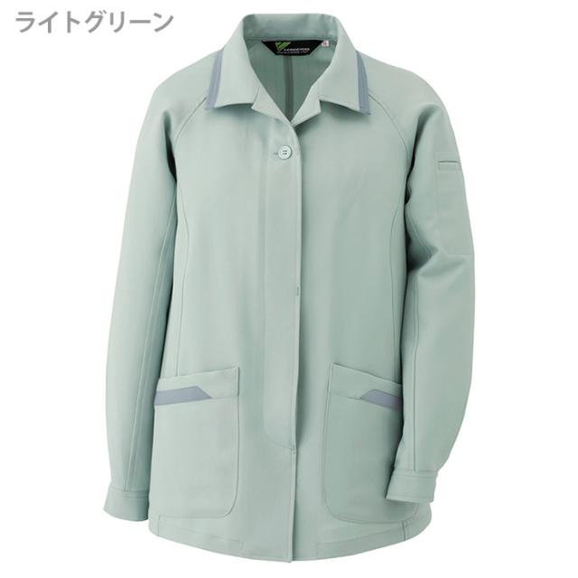 ミドリ安全 作業服 秋冬 ベルデクセルフレックス 女子スモック