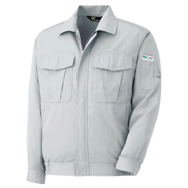 ミドリ安全 ベルデクセルフレックス VES 2141春夏上衣 男女兼用 シルバーグレー メンズ レディース 作業着 作業服 男性 女性 消臭