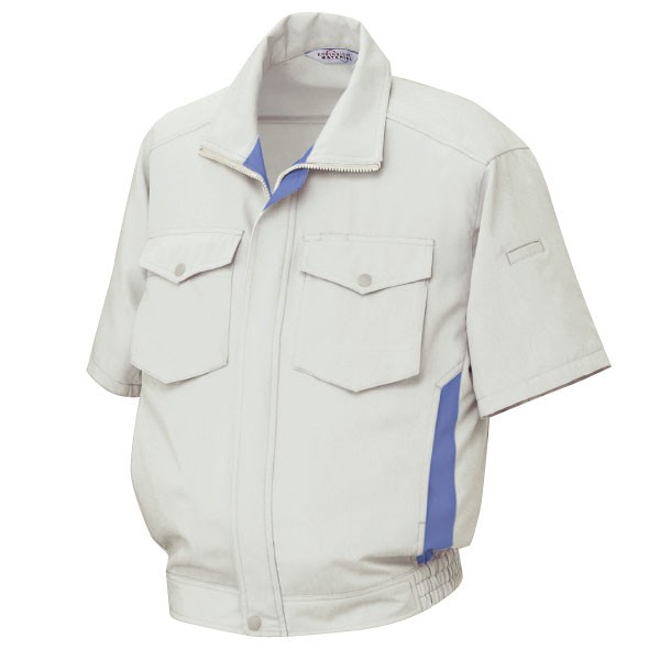 男女共用　半袖ブルゾン　ＲＣ−Ｓ４６１上　シルバーグレー