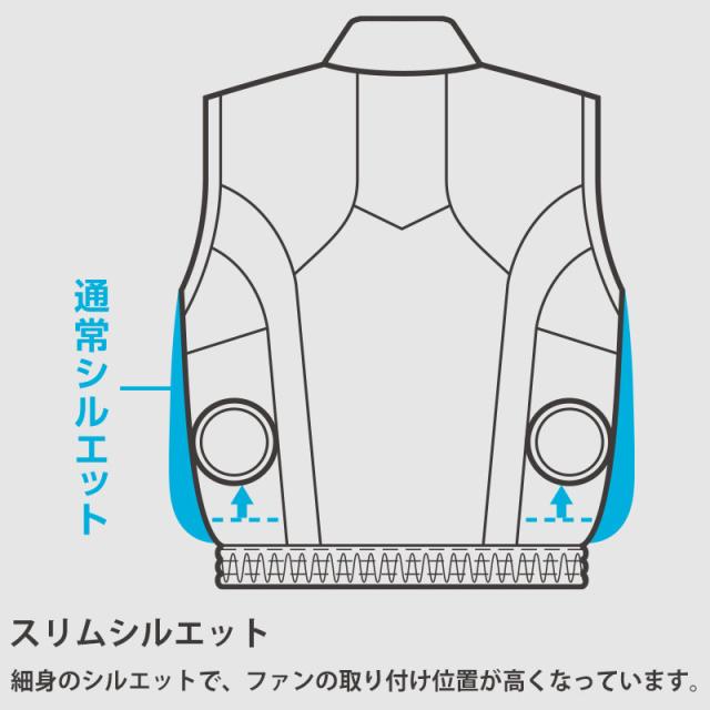 ミドリ安全 作業服 クールファン ベスト(ファン別売) WEV70シリーズ