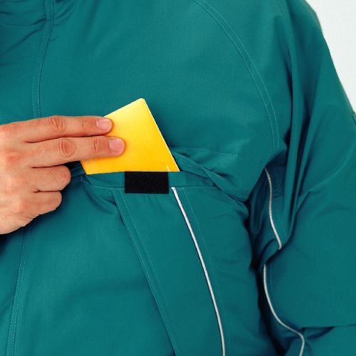 ミドリ安全 静電防風ブルゾン SE1083上 ブルー 作業服 作業着 現場