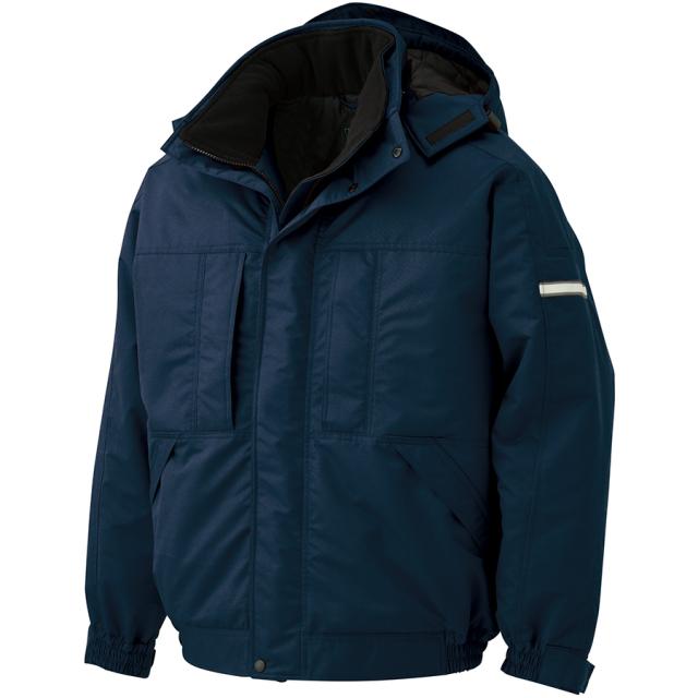 ミドリ安全 作業服 寒冷地仕様 防寒ブルゾン M4017上 ネイビー SS〜5L