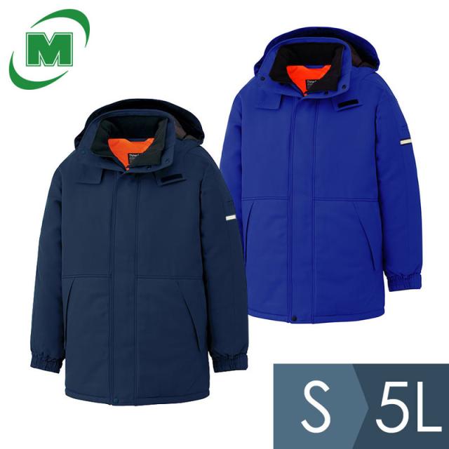 ミドリ安全 作業服 寒冷エリア防寒コート M4060シリーズ ブルー ネイビー S〜5L