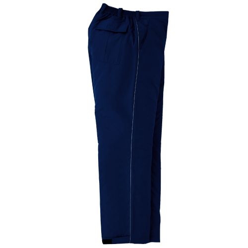 ミドリ安全 静電防風スラックス ネイビー SE1077下 作業服 作業着 男女兼用 ズボン 現場 工事 トラック 倉庫 反射材