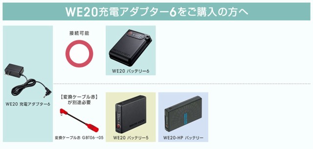 ミドリ安全 クールファン用 レギュラー WE20 充電アダプター6の通販はau PAY マーケット - ミドリ安全.com | au PAY  マーケット－通販サイト