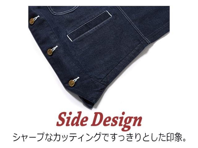 ボンマックス BONMAX/リー Lee 作業服 ベスト LCV19002-28 ブルー XS〜XXL_5