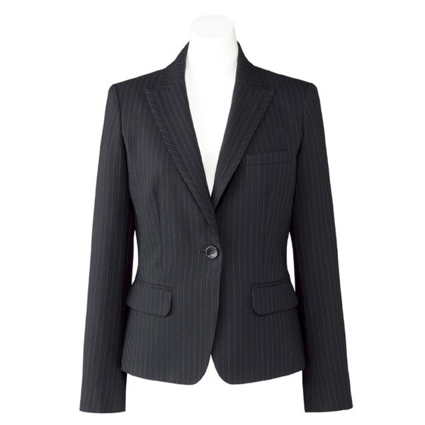 BONMAX ボンマックス Lien AJ0246-28 ジャケット ネイビー×グレイ（5〜19）春夏 秋冬 オフィスウェア 事務服 制服 通勤