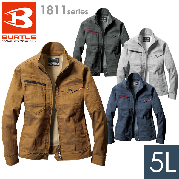 バートル BURTLE 作業服 春夏 ジャケット ユニセックス 1811シリーズ 4カラー 5Lの通販は