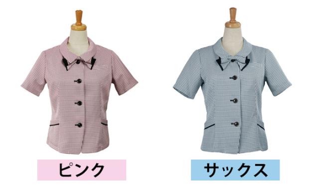 セロリー SELERY 事務服 cressai 半オーバーブラウス 5993シリーズ サックス ピンク 5〜19_4