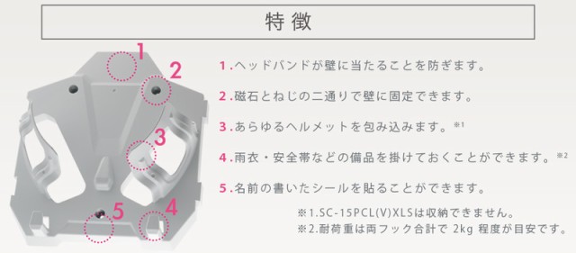 ミドリ安全 ヘルメットハンガー SCキーパー2 全2色 備品 現場 防災 備蓄 連結可の通販はau PAY マーケット - ミドリ安全.com