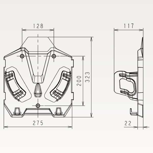 ミドリ安全 ヘルメットハンガー SCキーパー2 全2色 備品 現場 防災 備蓄 連結可の通販はau PAY マーケット - ミドリ安全.com