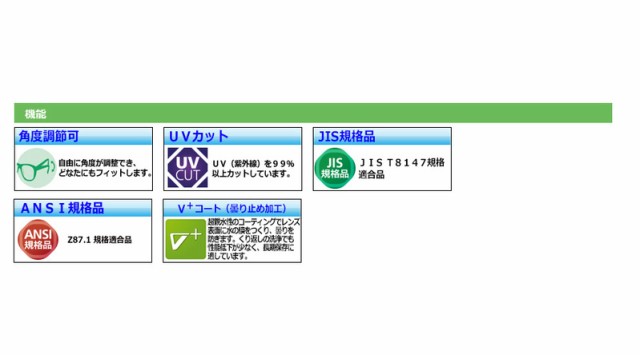 ミドリ安全 保護めがね ビジョンベルデ Vision Verde VISION VERDE VS