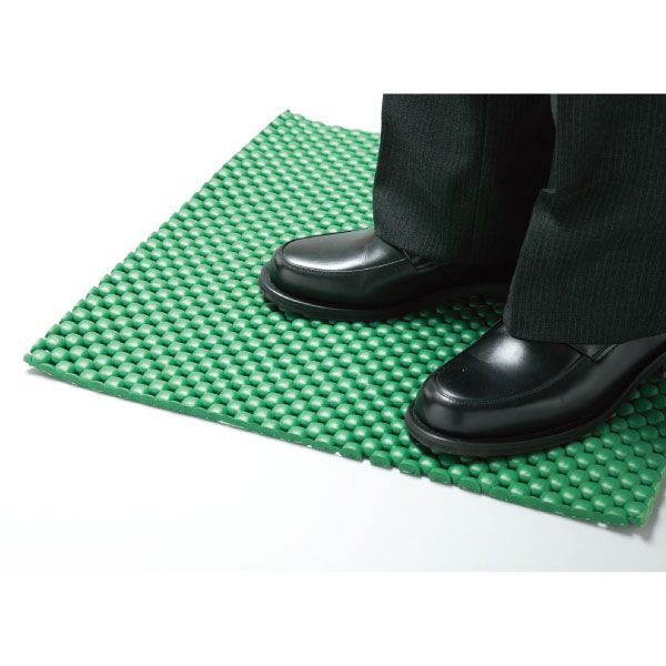 疲労軽減マット Mクッションきらめき 平状7mm ライトブルー 1m×1mの通販は