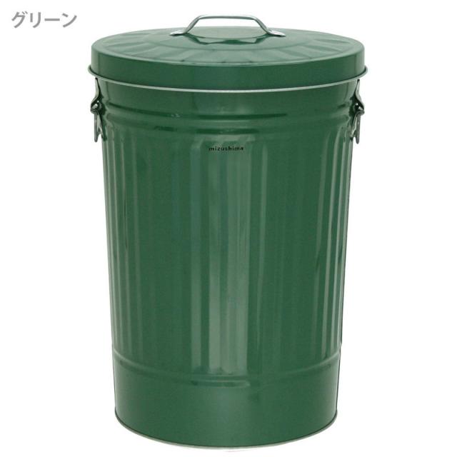 蓋付ペール缶 367シリーズ 42L グリーン ブラック_1