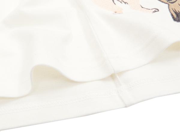 花旅楽団 ST-803 Tシャツ 月兔と枝垂桜 刺繍 メンズ 和柄 半袖tee オフ