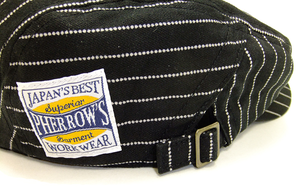 フェローズ ハンチングキャップ SHC1-W Pherrows Pherrows メンズ ハンチングハット ブラックウォバッシュストライプ 新品_5