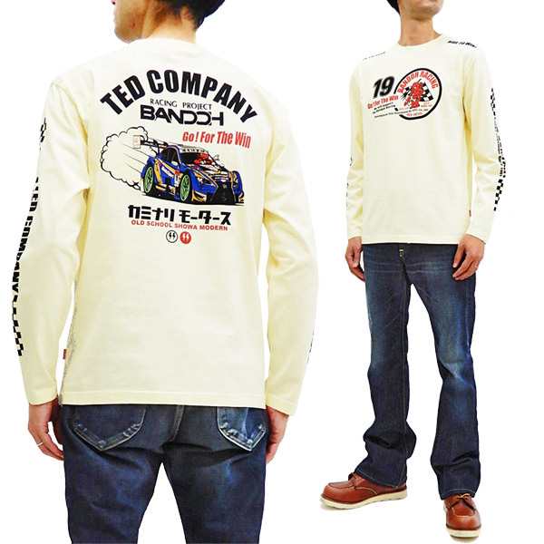 テッドマン カミナリ 長袖tシャツ Tdkmlt 90 Tedman 爆走坂東組 エフ商会 メンズ ロンtee オフ白 新品の通販はau Pay マーケット 服屋アットマート