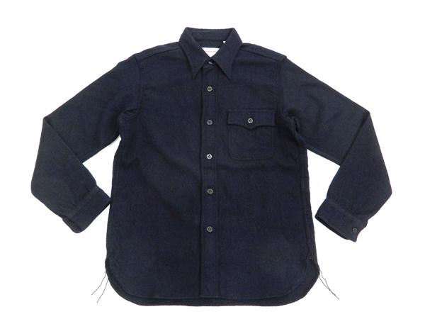 バズリクソンズ CPOシャツ BR24961 海軍 ウールフランネル メンズ C.P.O. 長袖シャツ ネイビー 新品 カジュアルシャツ