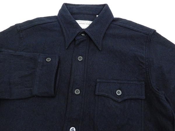 バズリクソンズ CPOシャツ BR24961 海軍 ウールフランネル メンズ C.P.O. 長袖シャツ ネイビー 新品 カジュアルシャツ