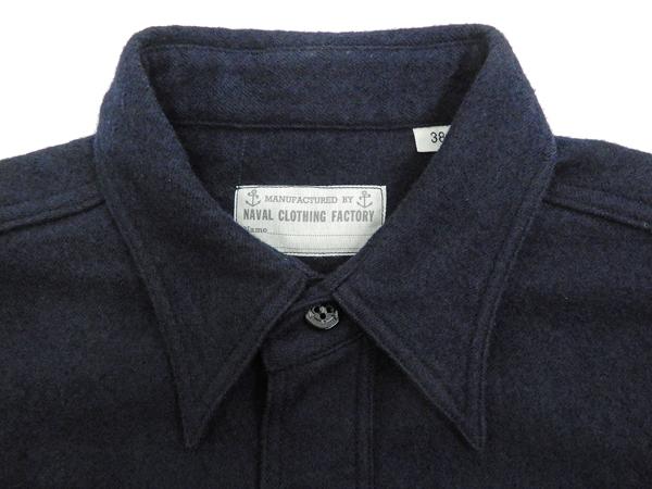 バズリクソンズ CPOシャツ BR24961 海軍 ウールフランネル メンズ C.P.O. 長袖シャツ ネイビー 新品 カジュアルシャツ