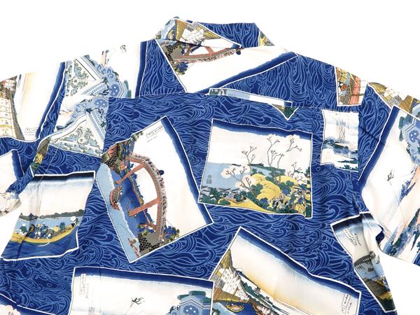 サンサーフ SS38469 アロハシャツ 葛飾北斎 江戸五景 メンズ