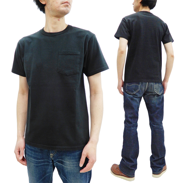 バズリクソンズ Tシャツ BR78711 Buzz Rickson 東洋 メンズ 無地 ポケット付き 半袖tee ブラック 新品の通販は 6,490円
