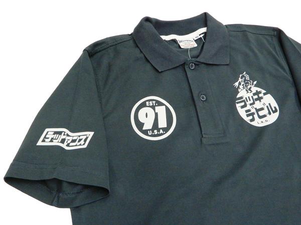 テッドマン ポロシャツ TMSP-700 TEDMAN ラッキーデビル エフ商会 メンズ 天竺 半袖 POLO ネイビー 新品_6