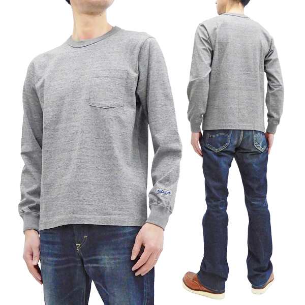 ホワイツビル 無地 長袖Tシャツ WV68849 東洋エンタープライズ メンズ ポケット付き ロンtee ヘザーグレー 新品の通販は
