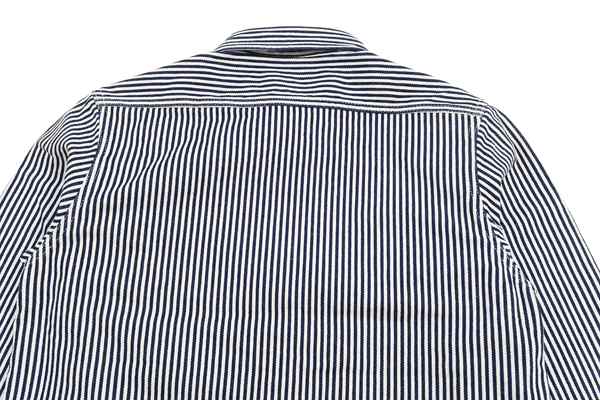 超激安格安ステュディオ ダルチザン ヒッコリー半袖シャツ 42(XL) 新品 日本製 STUDIO D\' ARTISAN スタジオダルチザン ワークシャツ 5653 XLサイズ以上