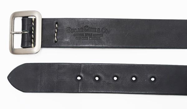 シュガーケーン 胴締め SC02320 メンズ なめし革 ギャリソンベルト #119 黒いこと 新品