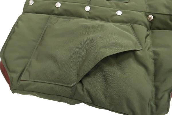シュガーケーン ベスト SC15222 Sugar Cane レザーヨーク ダウンベスト