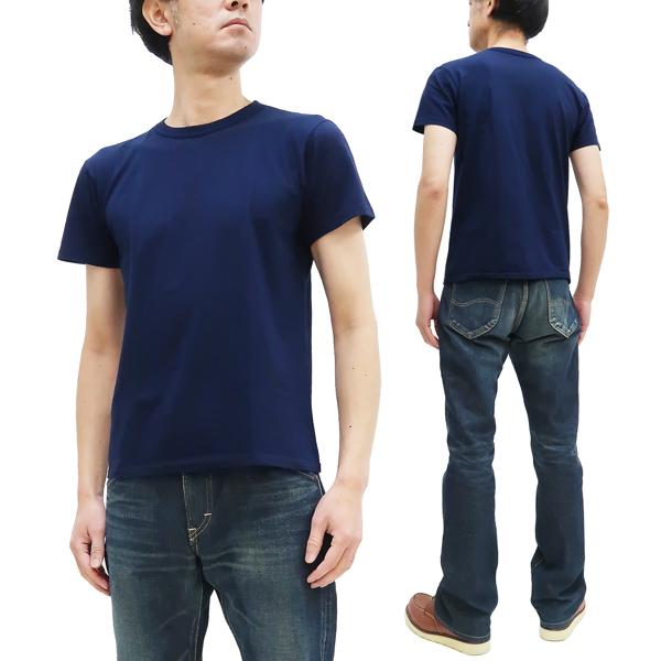 フェローズ Tシャツ 2PACK-TEE Pherrows Pherrows 2枚組 無地Tシャツ メンズ パックTEE 2P 2枚セット ツーパック 無地 半袖tee ネイビー 新品