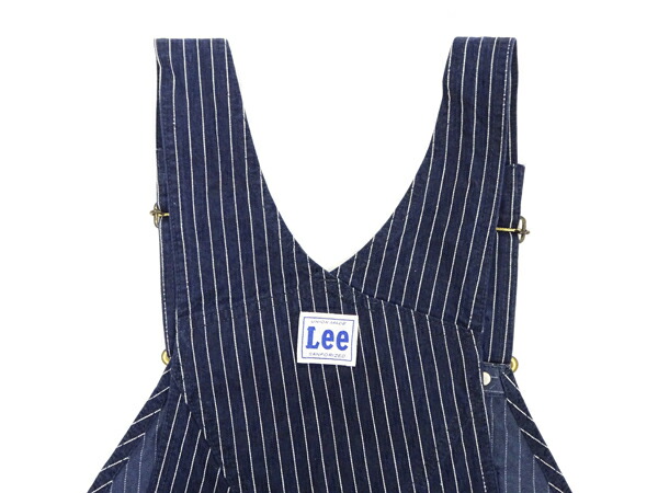 Lee オーバーオール LM7254 リー メンズ ハイバック ビブオーバーオール オーバーオールパンツ LM7254-2204 ネイビー×白ストライプステッチ 新品_12