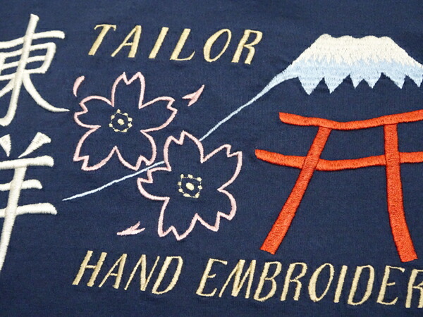 テーラー東洋 Tシャツ TT79213 TAILOR TOYO LOGO 刺繍 スカT メンズ