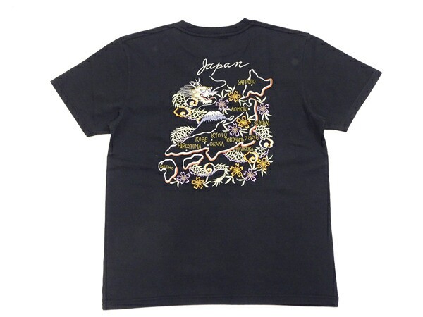 テーラー東洋 Tシャツ TT79215 JAPAN MAP 日本地図 刺繍 スカT メンズ スカTシャツ