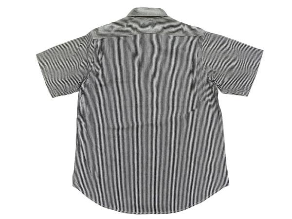 シュガーケーン SC37944 ヒッコリーストライプ ワークシャツ Sugar Cane メンズ 半袖シャツ ブラック 新品_8