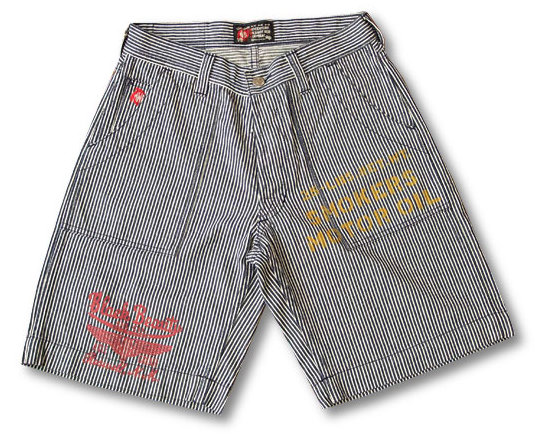 MWS ヒッコリーショーツ アメカジ メンズ ショートパンツ 1510302 ネイビー 新品