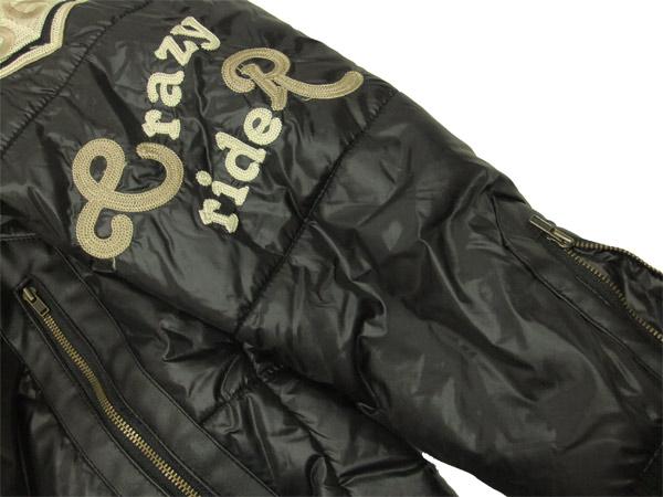 インフィニティ パーカージャケット 中綿入り アメカジ bi-2101 黒