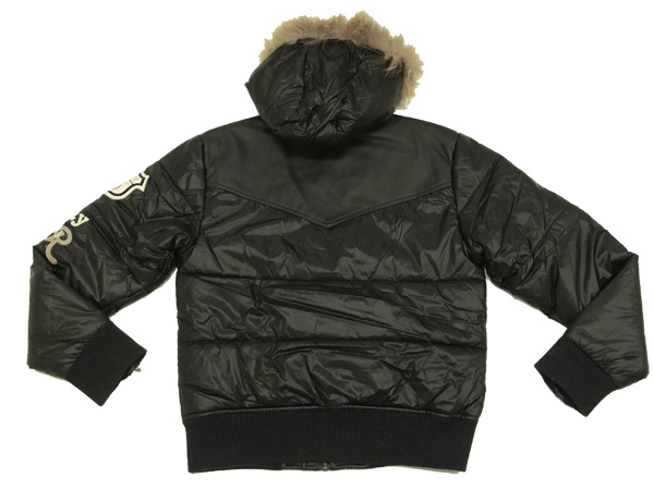 インフィニティ パーカージャケット 中綿入り アメカジ bi-2101 黒