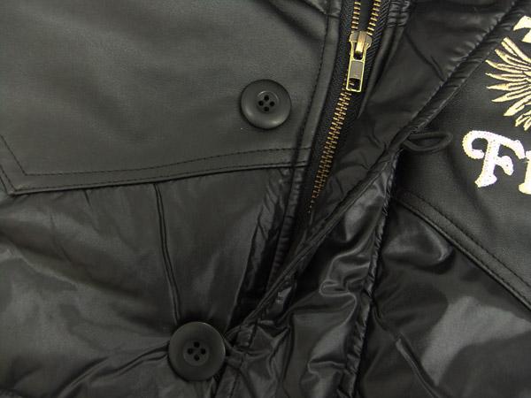 インフィニティ パーカージャケット 中綿入り アメカジ bi-2101 黒