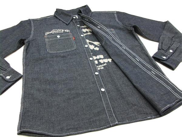 テッドマン シャンブレー ワークシャツ TSHB-1100NV TEDMAN エフ商会 メンズ 長袖シャツ 新品_6