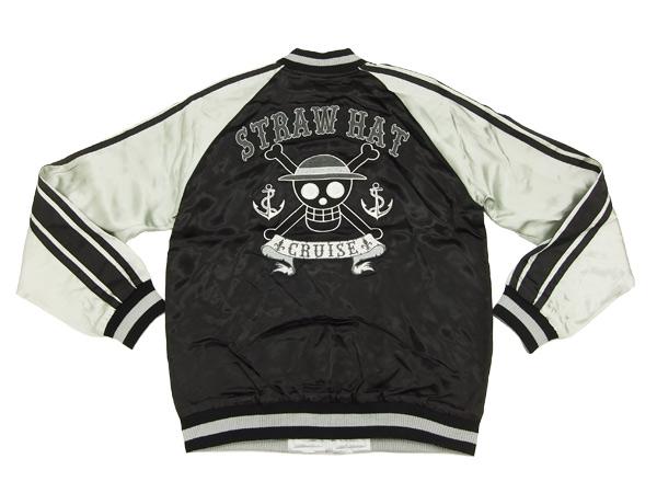 ワンピース スカジャン OPSJ-001 ONE PIECE 麦わらの一味 海賊旗 メンズ スーベニアジャケット ブラック 新品_3