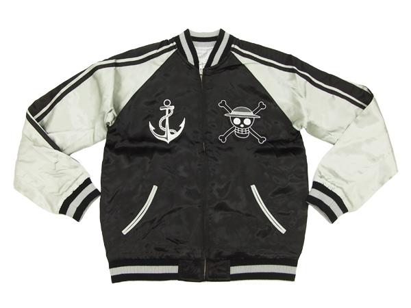 ワンピース スカジャン OPSJ-001 ONE PIECE 麦わらの一味 海賊旗 メンズ スーベニアジャケット ブラック 新品_5