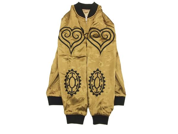 ワンピース スカジャン Opsj 003 One Piece トラファルガー ロー タトゥー メンズ スーベニアジャケット ブラウン 新品の通販はau Pay マーケット 服屋アットマート