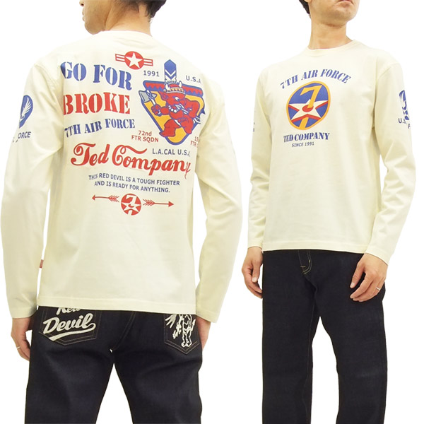 テッドマン 長袖tシャツ Tdls 311 Tedman インディアン柄 エフ商会 メンズ ロンtee オフ白 新品の通販はau Pay マーケット 服屋アットマート