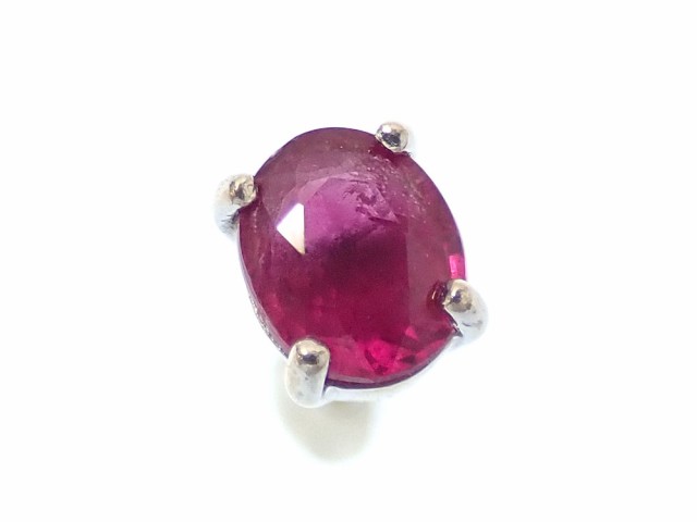 KOMEHYO】K18WG/K14WG ルビー ピアス 0.42CT - ピアス