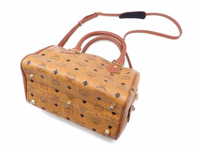 中古 MCM ハンドバッグ ヴィセトス レディース コニャック ブラウン