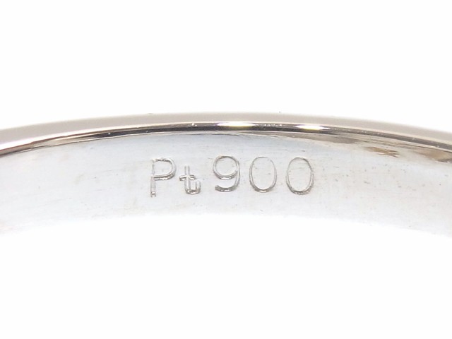 中古 パール ダイヤモンド リング レディース Pt900 12号 8.0mm 6.9g プラチナ 真珠｜au PAY マーケット