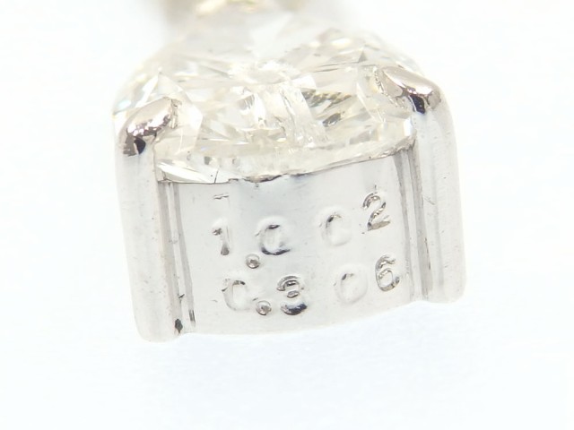 中古 ダイヤモンド ネックレス レディース Pt1000 1.002ct/0.306ct 4.1