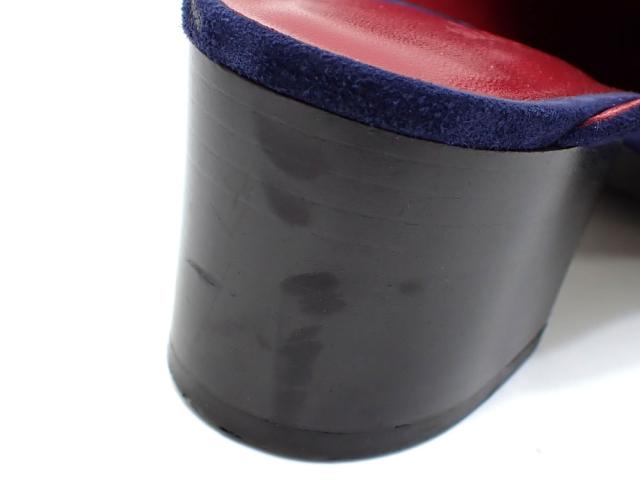 中古 エルメス パラディ ミュール レディース アーモンドトゥ スエード他 ブルー系 24.5cm 38 172104Z サンダル 古着 アパレル